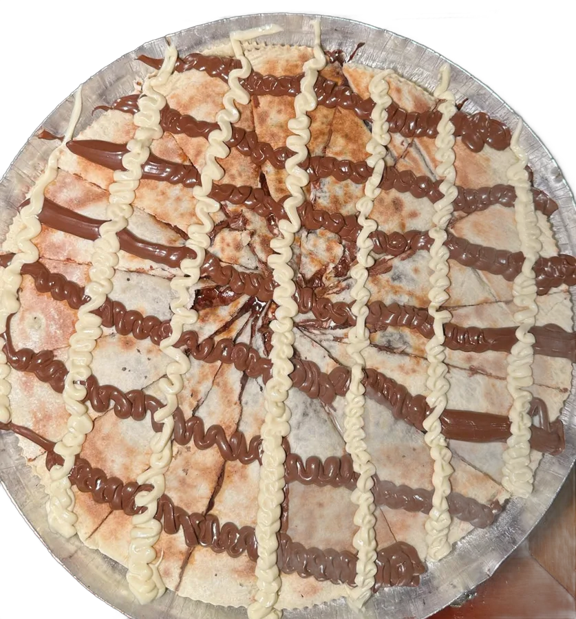 Pizza doce de chocolate
